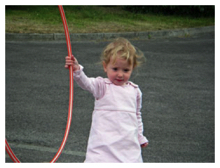 Emily with hoop