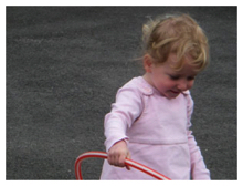 Emily with hoop