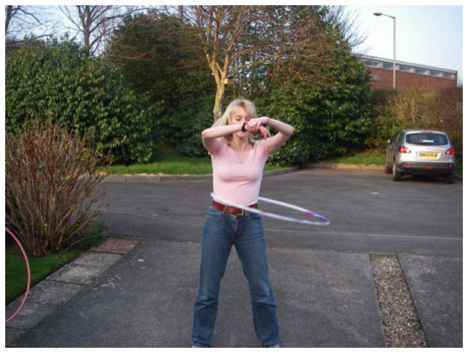 Helen hooping!