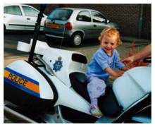 On Police bike