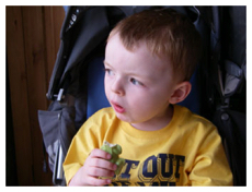 Jamie eating