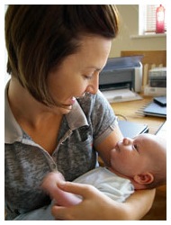 Sam with Leon