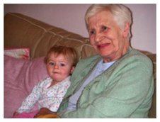 With Great Grandma