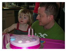 With Dad& Cake