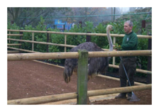 Brian with ostrich